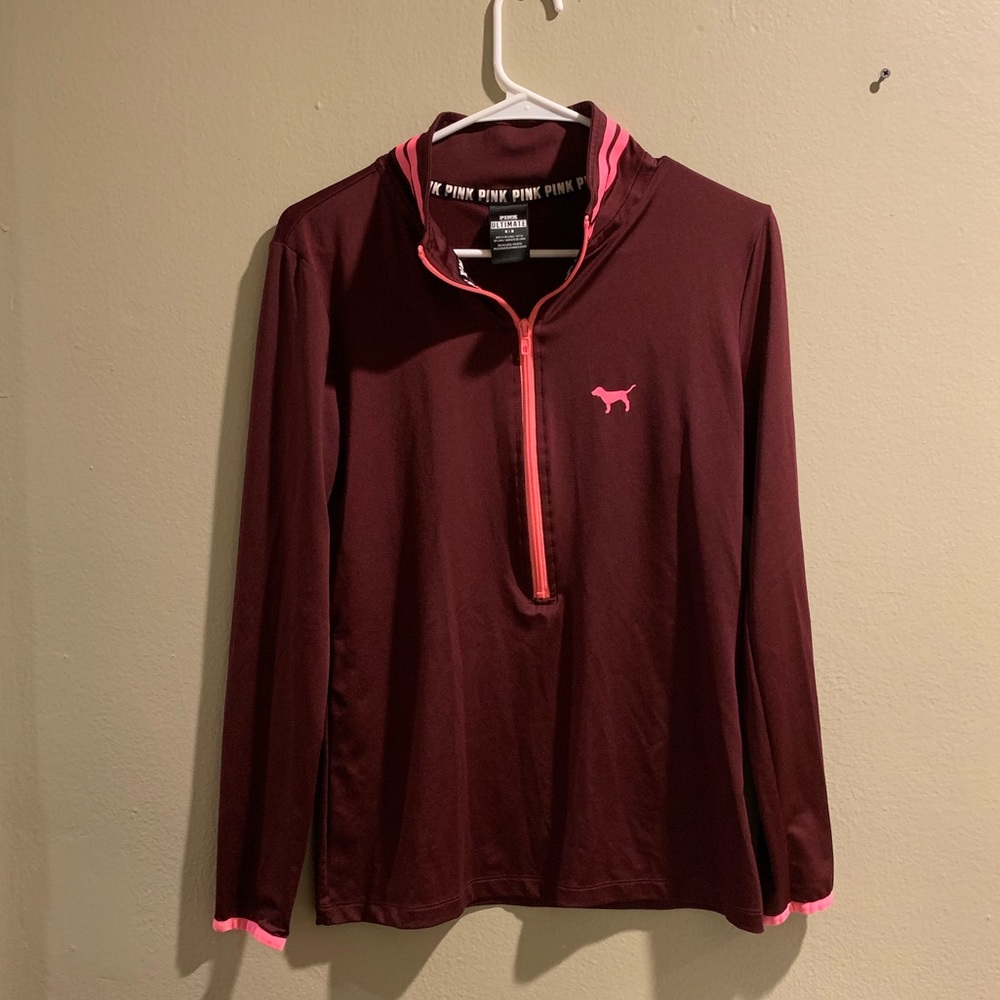 Pink Burgundy workout long sleeve